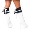 Roma Costume Boot Cuffs Costume, Navy Blue, One Size view 1
