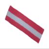 COUVER 2 Color Stripe Terry Sports Headband, 1 Piece, White/Bright Pink view 3