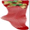 Forum Novelties Women's Red Fishnet Socks with Mistletoe, Multi, One Size view 1