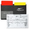 AGORA Soccer Referee Red and Yellow Card Set with Card Wallet and 50-Sheet Match Report Pad view 1