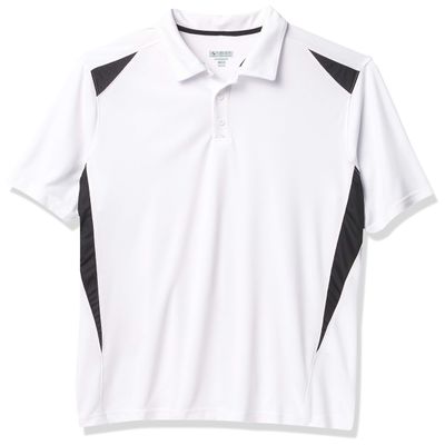 Augusta Sportswear Mens Augusta Premier Polo, White/Black, Small US