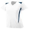 Augusta Girls' 1056, White | Navy, Medium