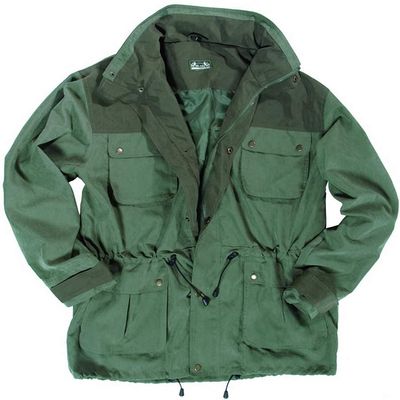 CamoOutdoor Mil-Tec Non-Rustle Hunting Fishing Mens Long Jacket Olive, SIZE L