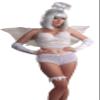 Forum Novelties Women's Angel Lace Garter, White, Standard view 1