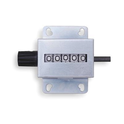 Counter, Mech, 5 Digit, RH/TC, Reset Knob