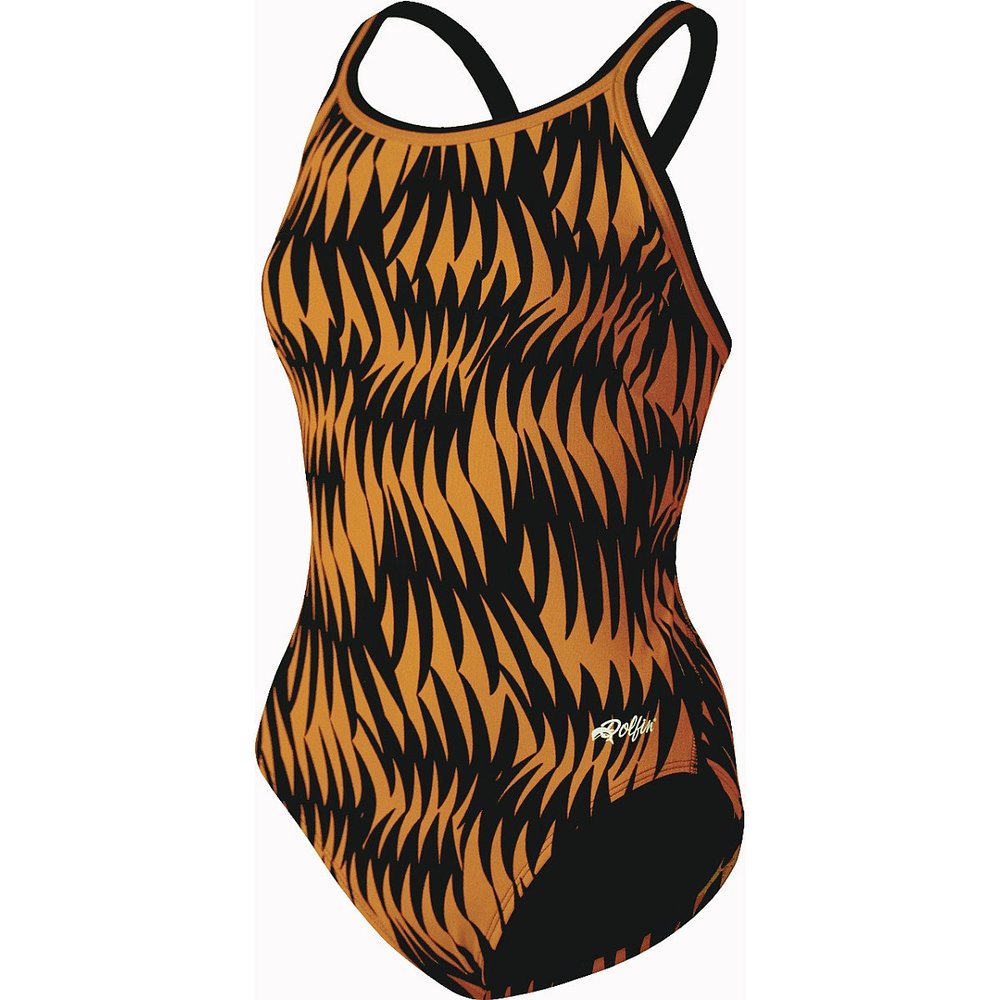 DOLFIN Max Print Female DBX Back,Orange(358),28