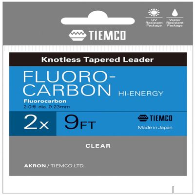 TIEMCO Fluoro Leader, High Energy 9FT, 2X