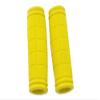 2 PCS Fluorescent Yellow Lock-on Bicycle Handlebar Grip Bar view 1