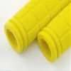 2 PCS Fluorescent Yellow Lock-on Bicycle Handlebar Grip Bar view 3