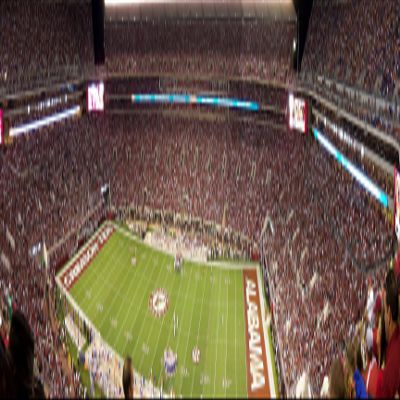 Artsy Canvas University of Alabama, Bryant-Denny Stadium Mural 36" x 9" Fabric Wall Sticker