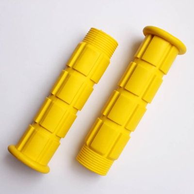 2 PCS Yellow Cycling Non-slip Rubber Bicycle Handlebar Grip Bar