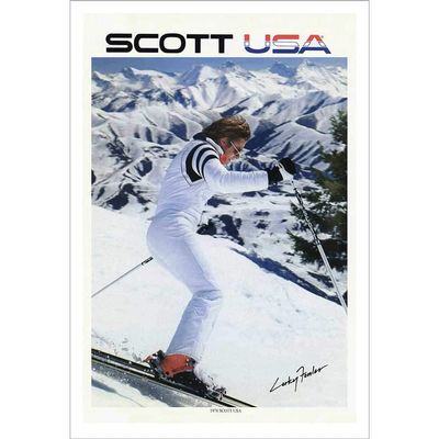Corey "Corky" Fowler Scott Boot Ad Ski Poster, Size 20 x 30 inches
