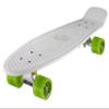 Ridge Skateboards 27 Inch Big Brother Retro Cruiser Skateboard - UK Manufactured, White-Green view 1