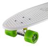 Ridge Skateboards 27 Inch Big Brother Retro Cruiser Skateboard - UK Manufactured, White-Green view 2