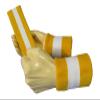 COUVER Sweatband Set Sports Headband Wristband Set Terry Cloth Moisture Wicking Sweat Absorbing Wrist Sweatbands Head Sweatband, White/Golden Yellow view 2