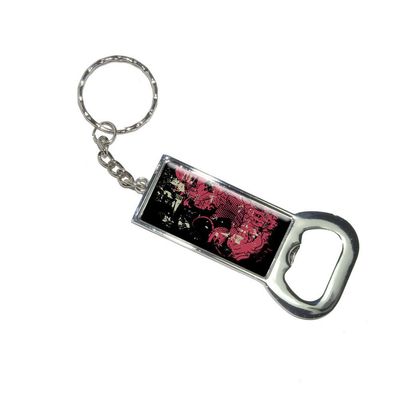 Graphics and More Bottlecap Opener Key Chain, Asian Carp Fish Catfish Design (KK2421)