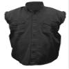 Allstate Leather Men's AL2901 Cotton/Twill Sleeveless shirt X-Large Black view 1