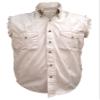 Allstate Leather Men's AL2903 Cream Cotton/Twill Sleeveless shirt XX-Large view 1