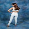 Waist-Zippered, Below Knee (Small, Beige) view 1