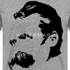 Spreadshirt Friedrich Nietzsche Portrait Men's Premium T-Shirt, XL, Heather Gray view 2