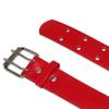 CTM Kids' 1 Inch Wide Leather Two Hole Jean Belt, Xlarge, Dark Pink view 2