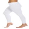 Foot Traffic Plus Size Footless Tights White view 1
