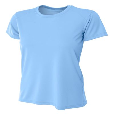 A4 Women's Cooling Performance Crew (XS, Light Blue)
