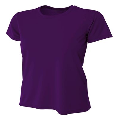 A4 Womens Cooling Performance Crew, XS, Purple