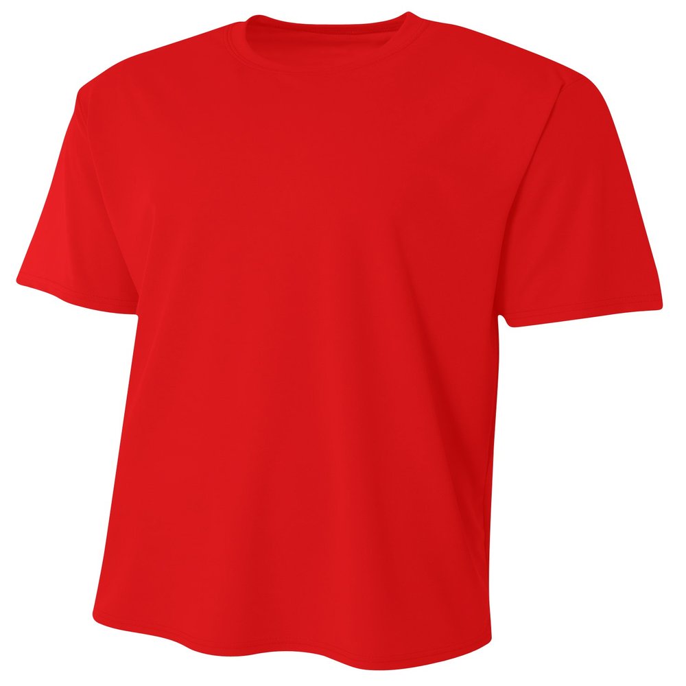 A4 Mens Marathon Tee, 3XL, Scarlet