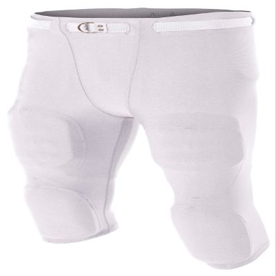 A4 Men's Flyless Football Pant, White, Medium