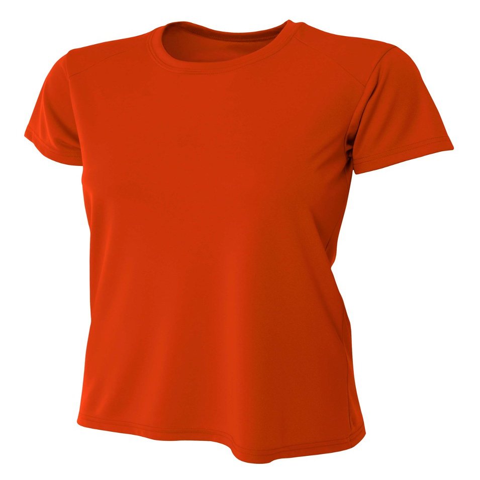 A4 Women's Cooling Performance Crew (XL, Athletic Orange)