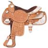 Tough 1 Youth Challenger Silver Show Saddle, Light Oil, 13-Inch view 1
