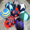 motif hat silk - diamonds view 1