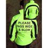 Childs (Extra Small) Equisafety Aspey Horse Riding Refelective/Florescent Jacket With Pull Down Warning Triangle, Waterproof view 1