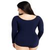 Capezio Long Sleeve Leotard, Navy, X-Small view 3