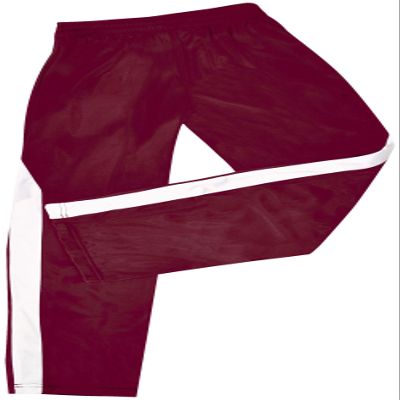 Nova Poly Tricot Warm-Up Pants Maroon Youth X-Small