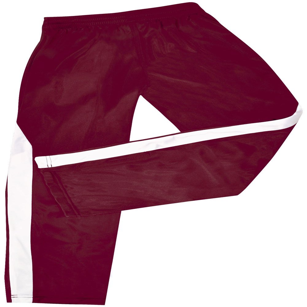 Nova Poly Tricot Warm-Up Pants Maroon Youth X-Small