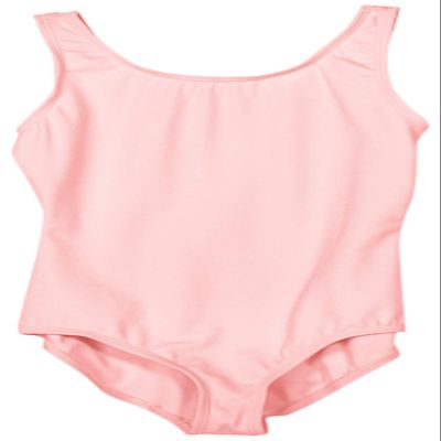Capezio Girls' Big Team Basic Tank Leotard, Pink, Large