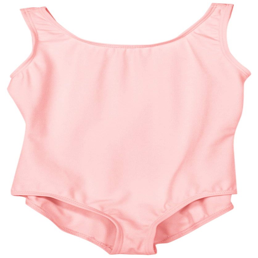 Capezio Girls' Big Team Basic Tank Leotard, Pink, Large