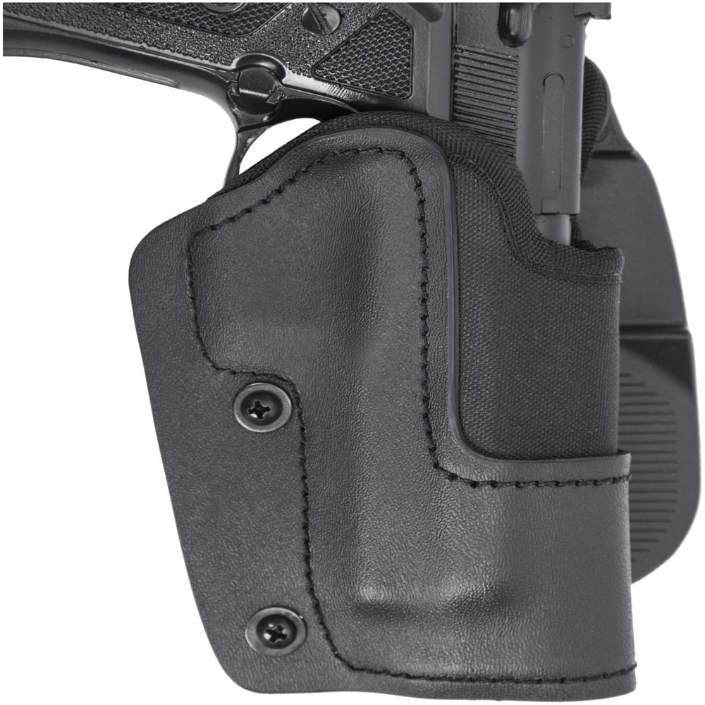Front Line KNG33PL-BK Open Top Kydex New Generation Paddle Holster, Black, Left
