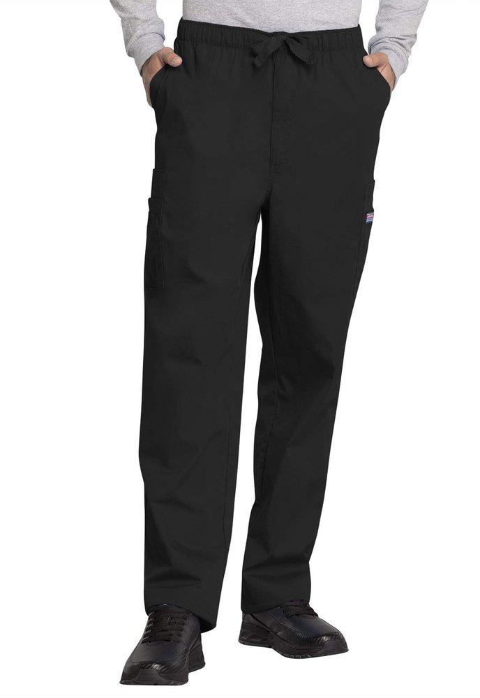 Cherokee Men's Big and Tall Originals Cargo Scrubs Pant, Black, XX-Large Short