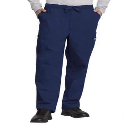 Cherokee Men's Originals Cargo Scrubs Pant, Navy, Large Short