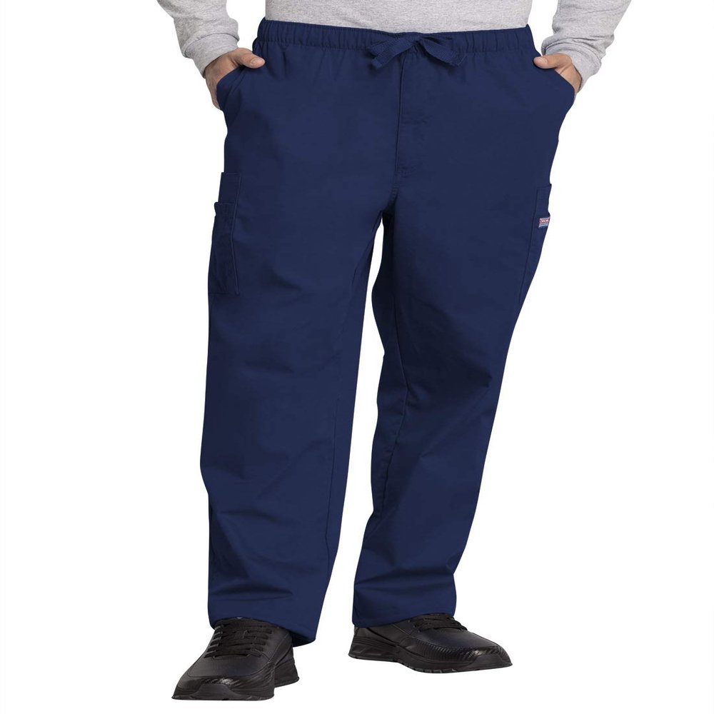 Cherokee Men's Originals Cargo Scrubs Pant, Navy, Large Short