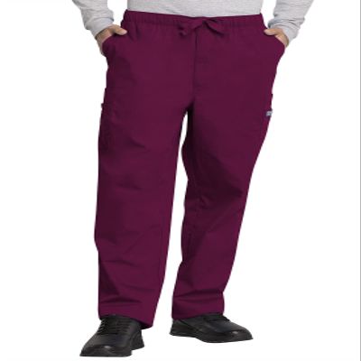 Cherokee Men's Big and Tall Originals Cargo Scrubs Pant, Wine, XX-Large Short