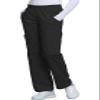 Cherokee Women's Tall Workwear Scrubs Core Stretch Pull-On Cargo Pant, Black, X-Large/Tall view 1