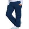 Cherokee Women's Tall Workwear Scrubs Core Stretch Pull-On Cargo Pant, Navy, X-Small/Tall view 2