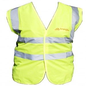 plain fluorescent waistcoat - large