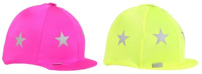 William Hunter Equestrian Fluorescent Stars Lycra Silk - Pink