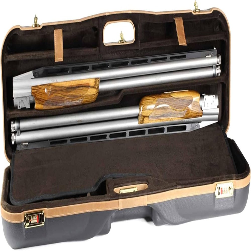 Negrini OU Deluxe 2 Barrel High Rib Combo Shotgun Case - 1646LX-2C/4765