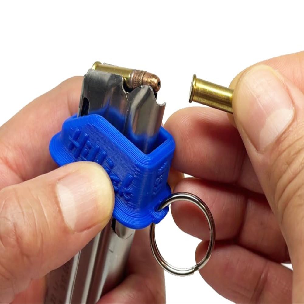 Hilljak Magazine Speed Loader for Smith & Wesson M&P 22, M&P 22 Compact, Model 22A; Ruger SR22, Colt 1911 22LR, Walther P22, PPQ M2, Beretta M9, 92 FS, M9A1 22LR LRM (Blue)